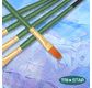 Tristar, Synthetic fibre brush - flat N°14 - short green handle