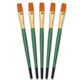 Tristar, Synthetic fibre brush - flat N°16 - short green handle