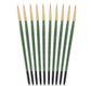 Tristar, Synthetic fibre brush - round N°04 - short green handle