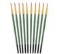 Tristar, Synthetic fibre brush - round N°06 - short green handle