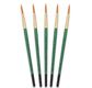 Tristar, Synthetic fibre brush - round N°16 - short green handle