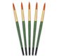 Tristar, Synthetic fibre brush - round N°20 - short green handle