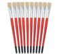 Flat blush - Bristles - White hair - Varnished handle - n°20