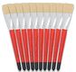 Round brush - Bristles - White hair - Varnished handle - n°24