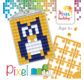 PIXEL Kit créatif porte-clé 4x3cm - Hibou