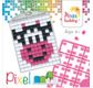 PIXEL Kit créatif porte-clé 4x3cm - Vache