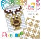 PIXEL Kit créatif porte-clé 4x3cm - Renne