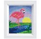 PIXEL Kit créatif tableau avec cadre 14x17cm - Flamant rose