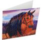 CRYSTAL ART Kit carte broderie diamant 18x18cm Cheval