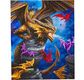 CRYSTAL ART Kit tableau broderie diamant 40x50cm Anne Stokes Dragons