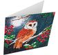 Crystal Art Card Kit 18x18cm Barn Owl
