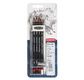 DERWENT - Blister 9 pièces CHARCOAL/TINTED CHARCOAL + accessoires