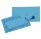 PAPERTREE LUCY Env kdo + carte 19X10cm-Bleu/Bleu