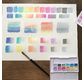 DERWENT - palette de 12 carrés aquarellables - Couleurs Pastels