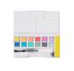 DERWENT - palette de 12 carrés aquarellables - Couleurs Pastels