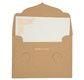 PAPERTREE GAÏA Mini Enveloppe Message + carte 8,5x6cm Cappucino