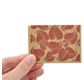 PAPERTREE NATURE Mini Env. Message + carte 8,5x6cm Kraft/Bordeaux