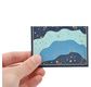 PAPERTREE STARDUST Mini Message env + card 6x8,5cm Blue