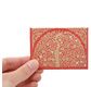 PAPERTREE GAÏA Mini Enveloppe Message + carte 8,5x6cm Ivoire/rouge