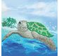Crystal Art Card 18x18cm Turtle Paradise