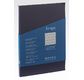 FABRIANO Carnet EcoQuaPlus-Ligné-A5-90gsm-90fls-Dos collé-Bleu Foncé