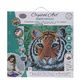 CRYSTAL ART Kit tableau broderie diamant 30x30cm Tigre dans la jungle