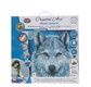 CRYSTAL ART Kit tableau broderie diamant 30x30cm Loup clair de lune