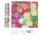 CRYSTAL ART Kit tableau broderie diamant 30x30cm Tulipes