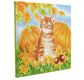 CRYSTAL ART Kit tableau broderie diamant 30x30cm Chat et citrouilles