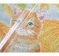 CRYSTAL ART Kit tableau broderie diamant 30x30cm Chat et citrouilles