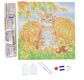 CRYSTAL ART Kit tableau broderie diamant 30x30cm Chat et citrouilles