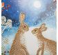 CRYSTAL ART Kit Carte à diamanter 18x18cm Lapins clair de lune