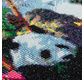 CRYSTAL ART Kit tableau broderie diamant 40x50cm Vallée des pandas