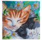 CRYSTAL ART Kit tableau broderie diamant 30x30cm Chats dormeurs