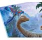 CRYSTAL ART Kit tableau broderie diamant 30x30cm Dinosaures