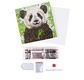 CRYSTAL ART Kit Carte à diamanter 18x18cm Bébé panda