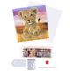 CRYSTAL ART Kit carte broderie diamant 18x18cm Lionceau