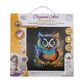 CRYSTAL ART Kit tableau broderie diamant 30x30cm- Chouette