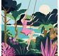 ENJOY ART - Peinture par numéros 30x30cm Tropical Oasis
