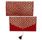 PAPERTREE ART DECO Enveloppe Cadeau 19X10 cm Rouge/Prune
