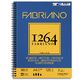 FABRIANO 1264 Bloc Papier Esquisse A4 90gsm-Spiral long-120fl 21x29,7