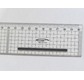 30cm Ruler Square with cutting steal edge and proof skids, 3mm thick