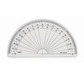 Protractor 1/2 cercle- graduated in degrees - 13 cm diam