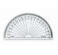 Protractor 1/2 cercle- graduated in grades - 13 cm diameter