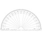 Protractor 1/2 cercle- graduated in degrees - 25 cm diam