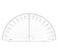 Protractor 1/2 cercle- graduated in degrees - 30 cm diam