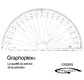 Protractor 1/2 cercle- graduated in grades - 30 cm diameter