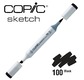 COPIC SKETCH -  358 colours - COPIC SKETCH 100 Black