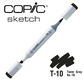 COPIC SKETCH -  358 colours - COPIC SKETCH T10 Toner Gray No.10