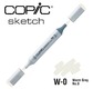 COPIC SKETCH -  358 colours - COPIC SKETCH W0 Warm Gray No.0